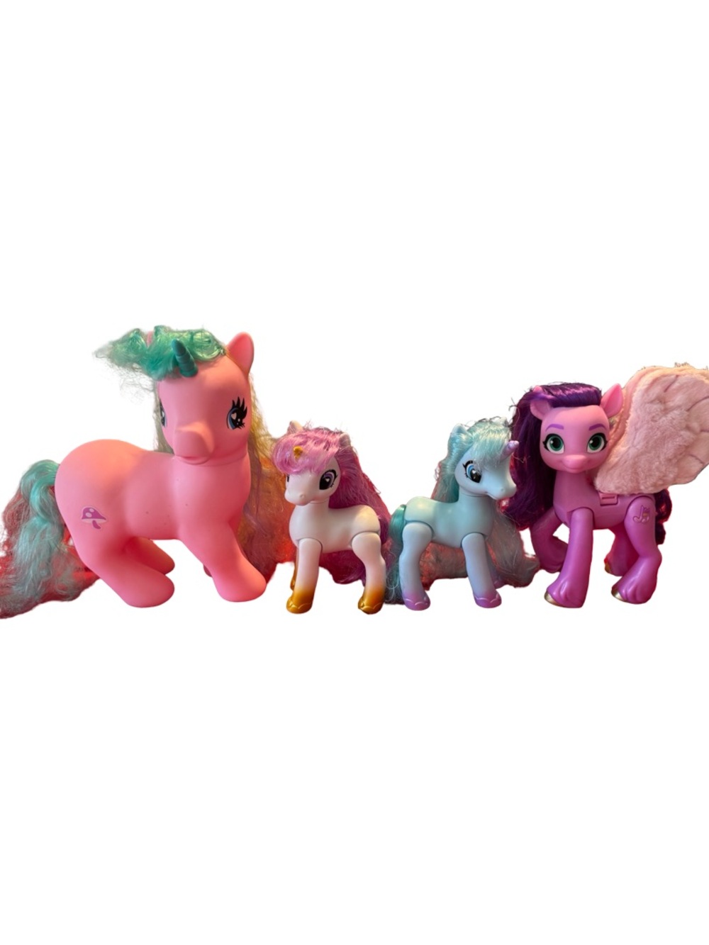 My Little Pony & Unicorn Toy Lot of 4 Princess Petals Sparkle Girlz Wonder Pony